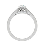 Load image into Gallery viewer, 2-Carat Lab Grown Solitaire Diamond Shank Platinum Ring JL PT RP RD LG G 143-D
