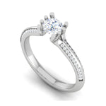 Load image into Gallery viewer, 70-Pointer Lab Grown Solitaire Diamond Split Shank Platinum Ring JL PT RP RD LG G 170-A
