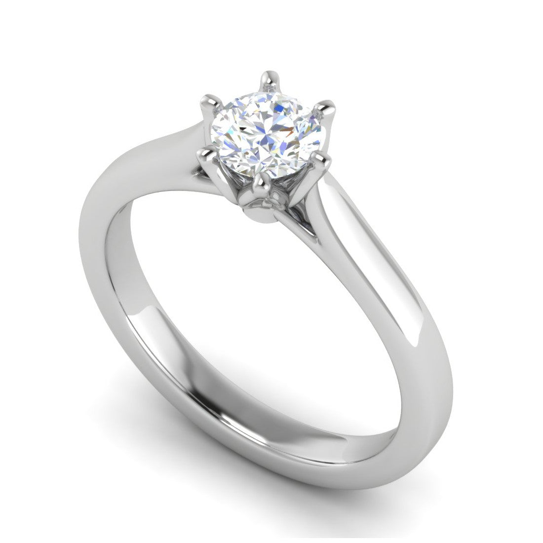 2-Carat Lab Grown Solitaire Platinum Ring JL PT RS RD LG G 167-D