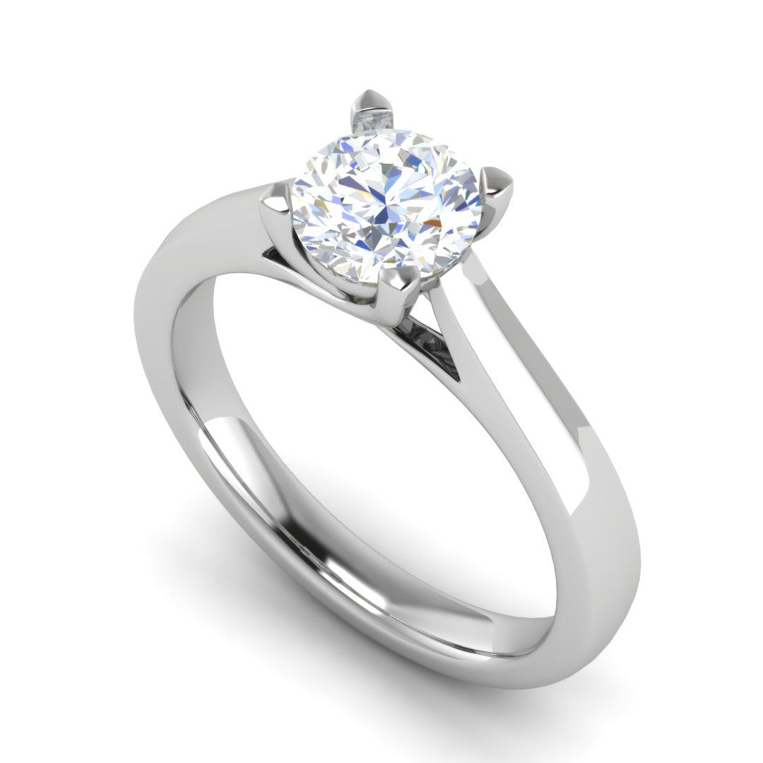 1-Carat Solitaire Platinum Ring for Women JL PT RS PR LG G 136-B