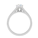 Load image into Gallery viewer, 2-Carat Lab Grown Solitaire Diamond Split Shank Platinum Ring JL PT RP RD LG G 163-D
