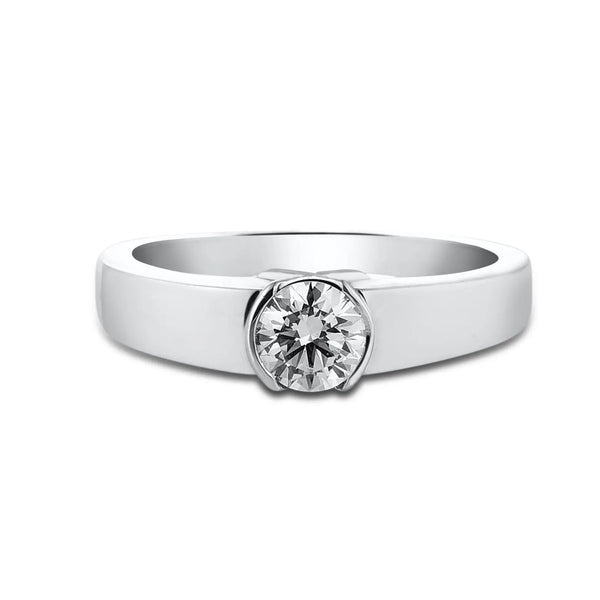 Low Profile Bezel with Embedded Diamonds – Anueva Jewelry