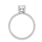 Load image into Gallery viewer, 1-Carat Solitaire Diamond Split Shank Platinum Ring JL PT RP RD 182-C
