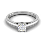 Load image into Gallery viewer, 50-Pointer Lab Grown Solitaire Platinum Ring JL PT RS RD LG G 184-A
