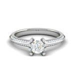 Load image into Gallery viewer, 2-Carat Lab Grown Solitaire Diamond Split Shank Platinum Ring JL PT RP RD LG G 170-D
