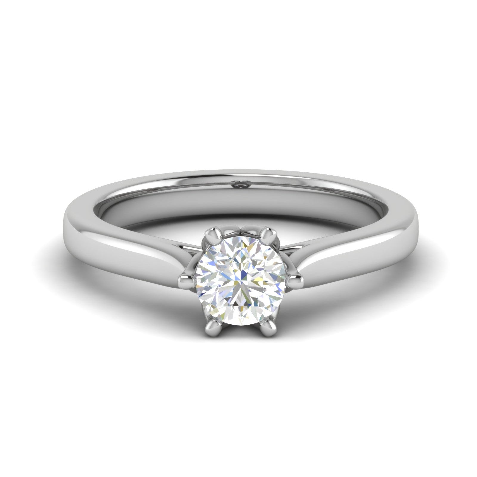 1-Carat Lab Grown Solitaire Platinum Ring JL PT RS RD LG G 167-B