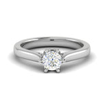 Load image into Gallery viewer, 1-Carat Lab Grown Solitaire Platinum Ring JL PT RS RD LG G 167-B
