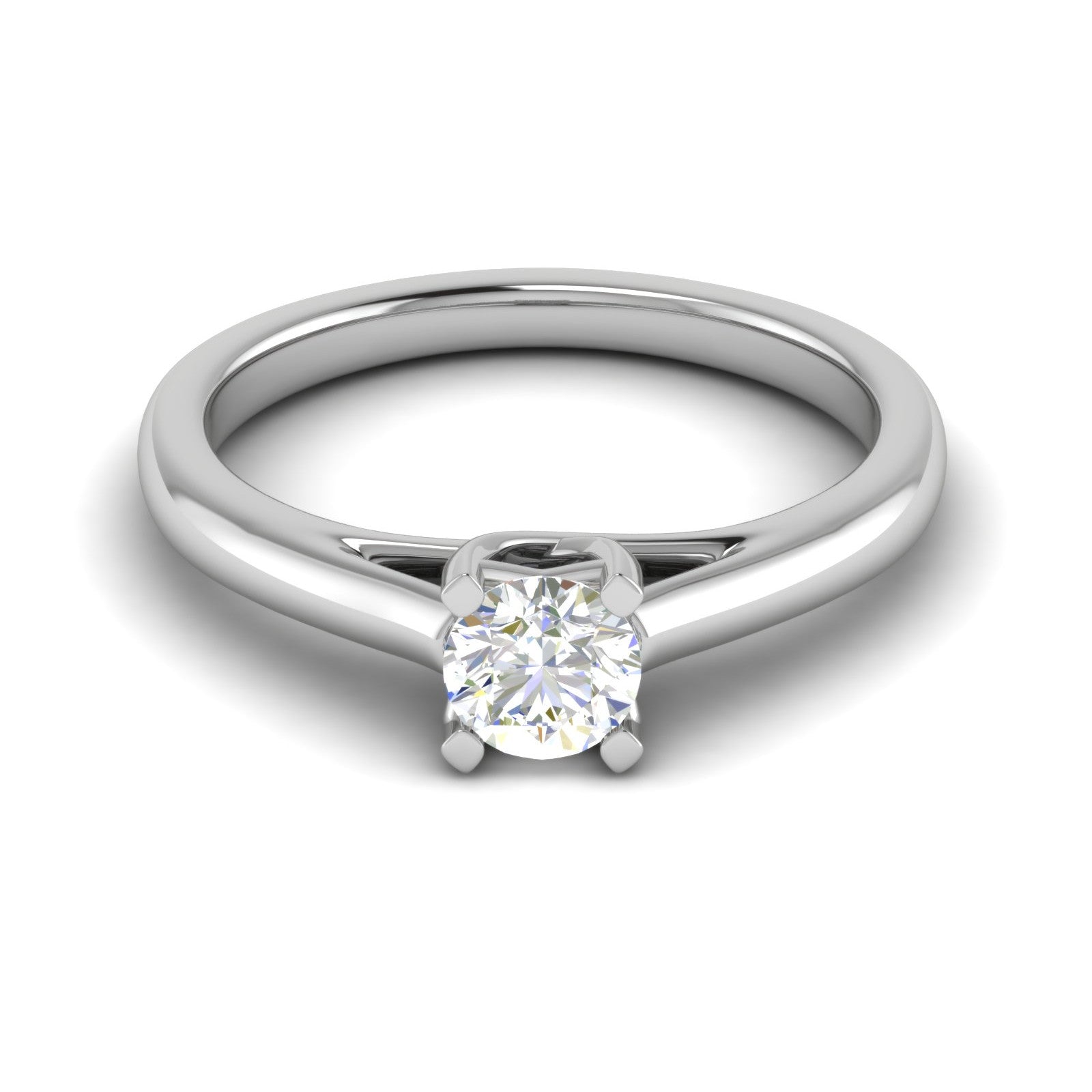 1.50-Carat Lab Grown Solitaire Platinum Ring JL PT RS RD LG G 184-D