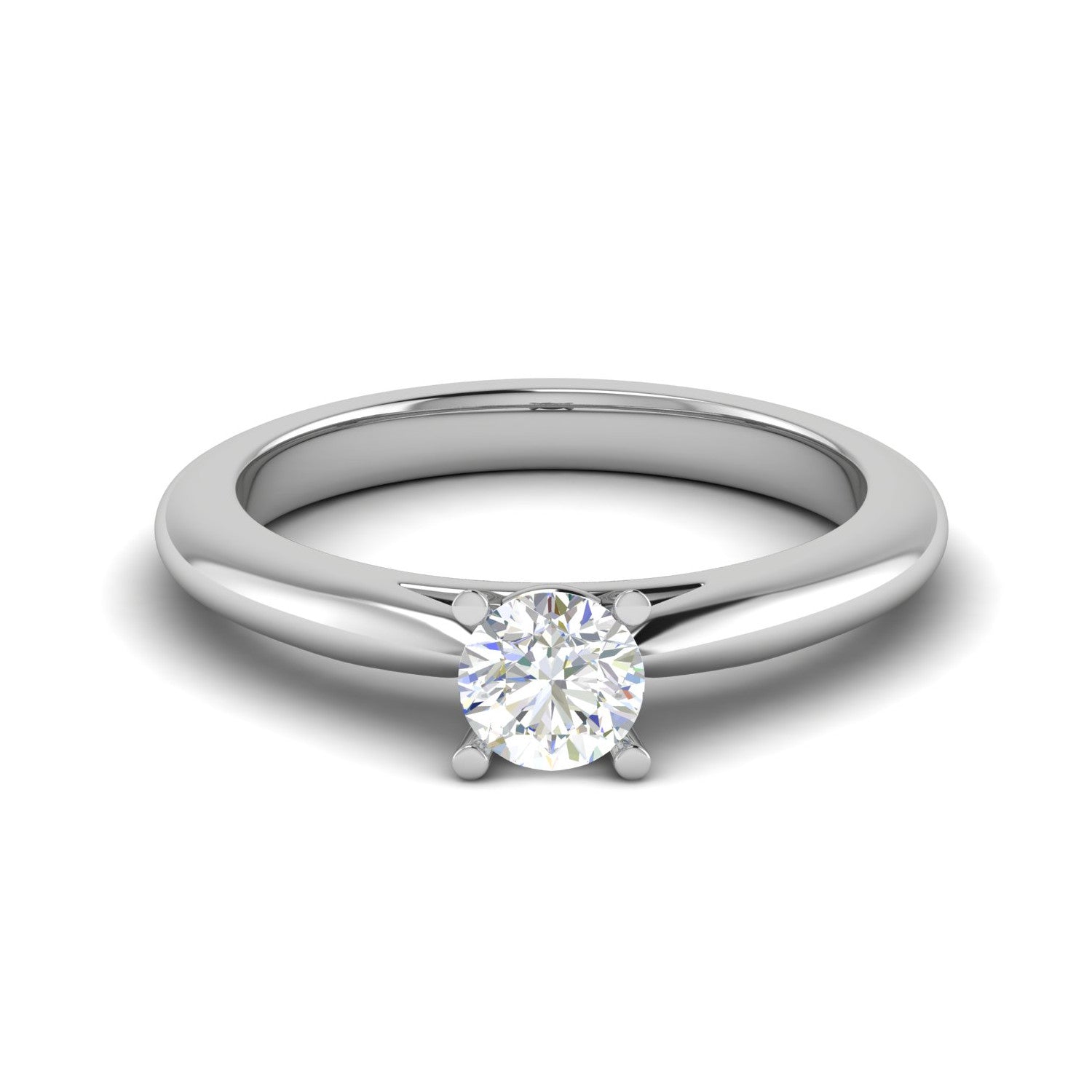 1-Carat Lab Grown Solitaire Platinum Ring JL PT RS RD LG G 144-B