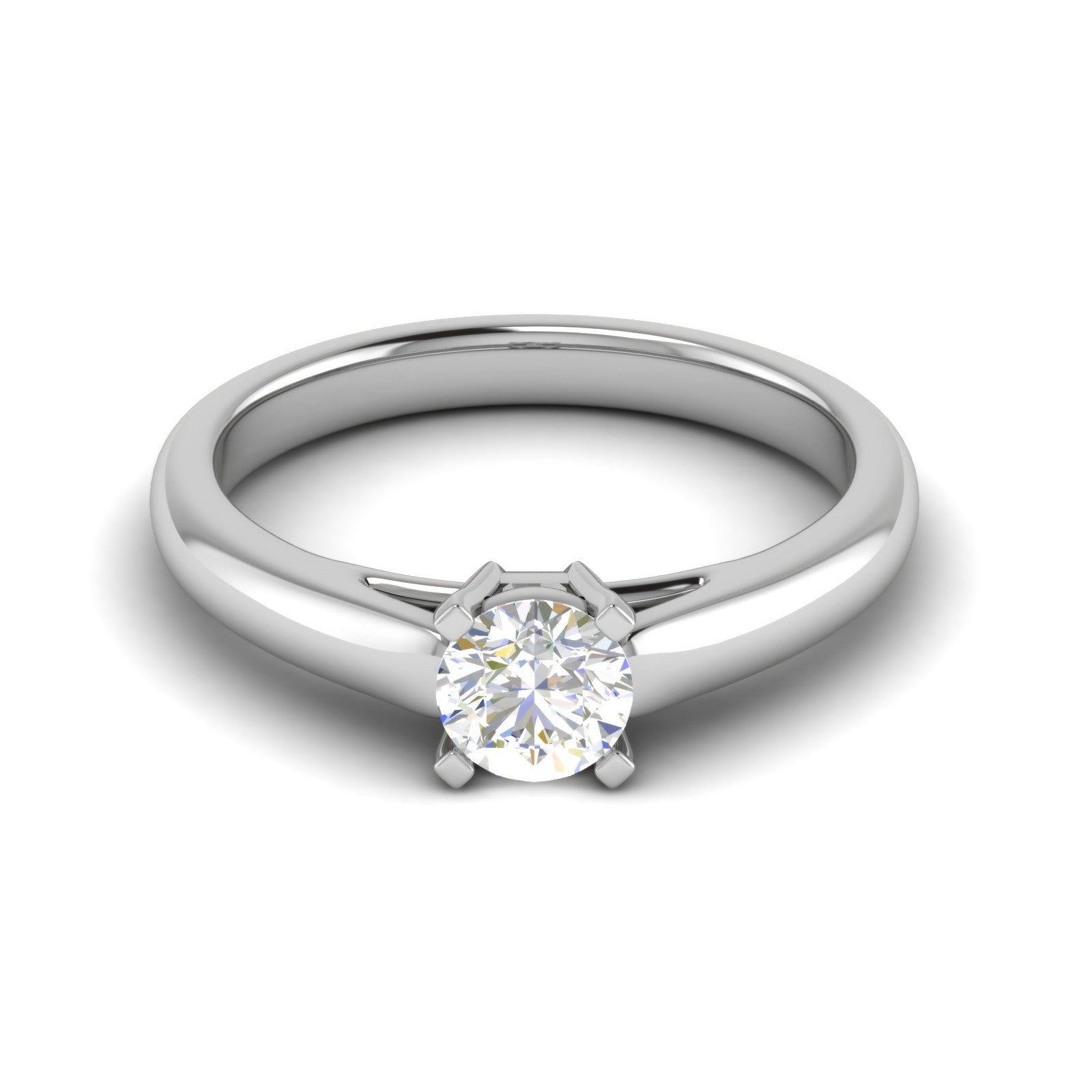 2-Carat Lab Grown Solitaire Platinum Ring JL PT RS RD LG G 179-D