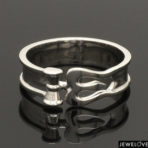 Platinum OM Trishul Ring for Men JL PT 1367