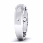 Load image into Gallery viewer, 5 Diamond Unisex Platinum Wedding Band JL PT 5892
