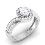 Load image into Gallery viewer, 1-Carat Solitaire Twisted Shank Diamond Platinum Ring JL PT RP RD 190-C
