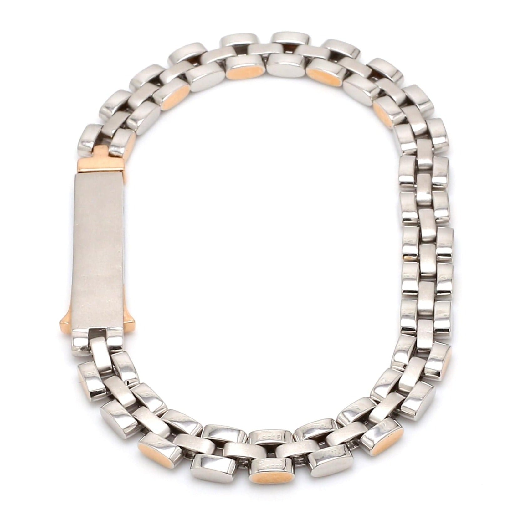 Men of Platinum | Rose Gold Fusion Bracelet for Men JL PTB 650