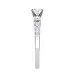 Load image into Gallery viewer, 50-Pointer Lab Grown Solitaire Platinum Shank Diamond Engagement Ring JL PT LG G WB5964E
