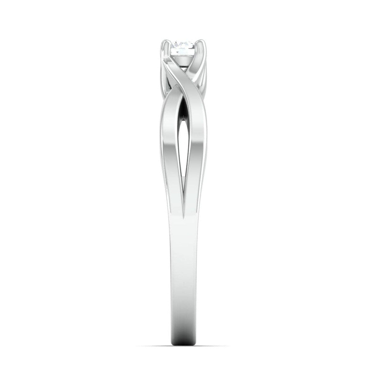 Pointer Classic 4 Prong Solitaire Ring made in Platinum JL PT 676