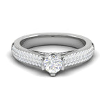 Load image into Gallery viewer, 1-Carat Solitaire Diamond Split Shank Platinum Ring JL PT RP RD 159-C
