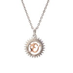 Load image into Gallery viewer, Platinum + Rose Gold Om Pendant JL PT OM-8   Jewelove.US
