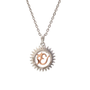 Platinum + Rose Gold Om Pendant JL PT OM-8   Jewelove.US