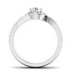 Load image into Gallery viewer, 2-Carat Lab Grown Solitaire Twisted Shank Diamond Platinum Ring JL PT RP RD LG G 190-D
