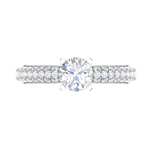 Load image into Gallery viewer, 1-Carat Solitaire Diamond Split Shank Platinum Ring JL PT RP RD 161-C
