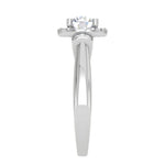 Load image into Gallery viewer, 70-Pointer Solitaire Halo Diamond Platinum Engagement Ring JL PT WB5996E-B
