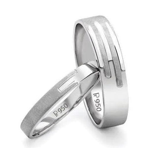 Price Point Plain Platinum Love Bands JL PT 234