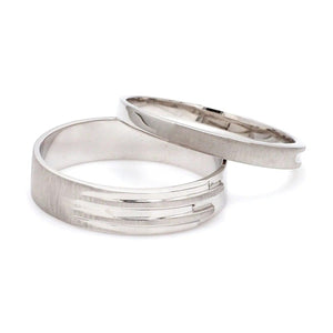 Price Point Plain Platinum Love Bands JL PT 234