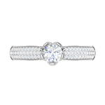 Load image into Gallery viewer, 70-Pointer Solitaire Diamond Split Shank Platinum Ring JL PT RP RD 159-B
