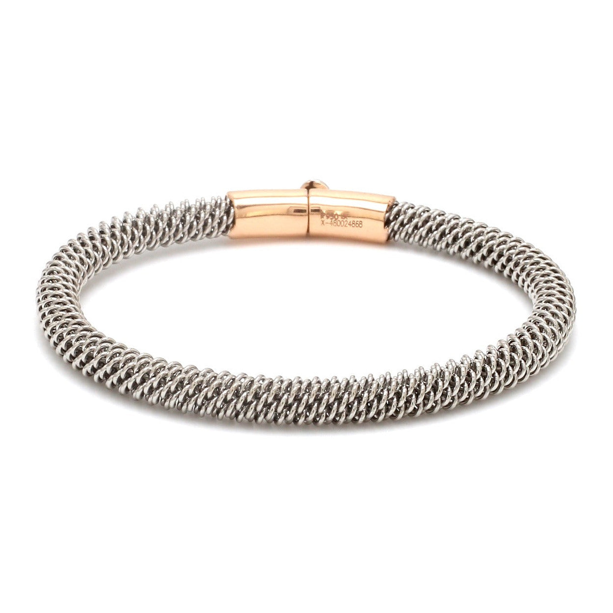 Platinum & Rose Gold Bracelet for Men JL PTB 1087