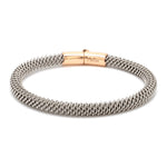 Load image into Gallery viewer, Platinum &amp; Rose Gold Bracelet for Men JL PTB 1087
