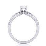 Load image into Gallery viewer, 30-Pointer Platinum Solitaire Engagement Ring with Split Shank JL PT R-22
