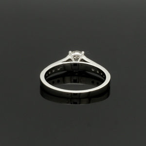 70-Pointer Solitaire Diamond Shank Platinum Ring JL PT 1324-B   Jewelove.US