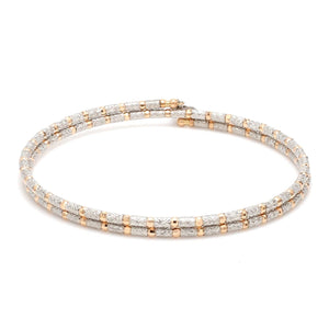 Unique Japanese Platinum & Rose Gold Bracelet for Women JL PTB 725