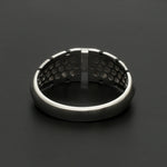 Load image into Gallery viewer, Platinum Ring with Black Enamel for Men JL PT 1310   Jewelove.US
