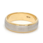 Load image into Gallery viewer, Milgrain Edge Platinum &amp; Rose Gold Men&#39;s Ring JL PT 636-B
