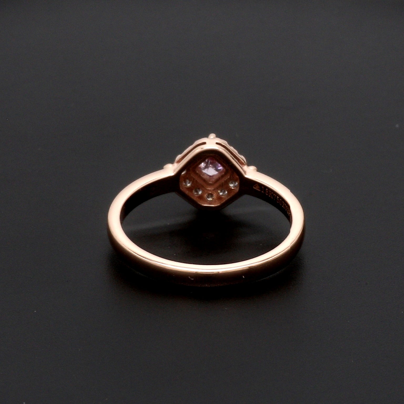 18K Rose Gold Ring with Pink Diamond for Women JL AU 100   Jewelove.US