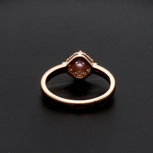 18K Rose Gold Ring with Pink Diamond for Women JL AU 100   Jewelove.US