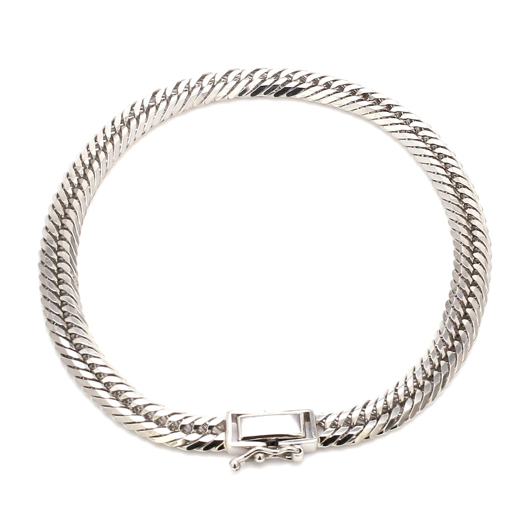 6mm Japanese Platinum Cuban Bracelet for Men JL PTB 1176-A