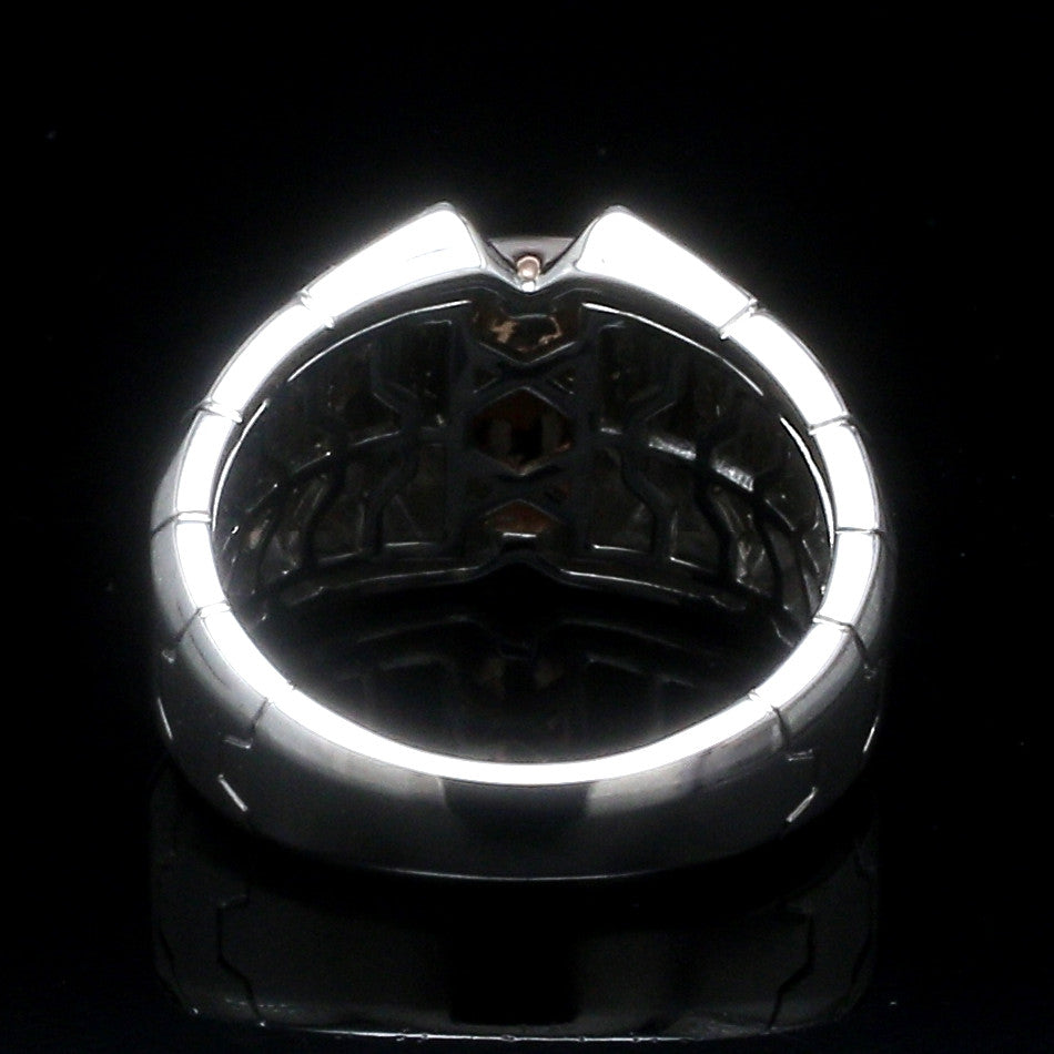 Men of Platinum | Heavy Platinum Rose Gold Ring for Leaders JL PT 685R