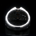 Load image into Gallery viewer, Men of Platinum | Heavy Platinum Rose Gold Ring for Leaders JL PT 685R
