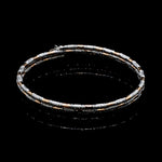 Load image into Gallery viewer, Japanese 3-row Platinum &amp; Rose Gold Bracelet for Women with Diamond Cut Balls JL PTB 1264
