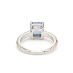 Load image into Gallery viewer, Cushion Cut Blue Sapphire Platinum Ring JL PT 1316   Jewelove
