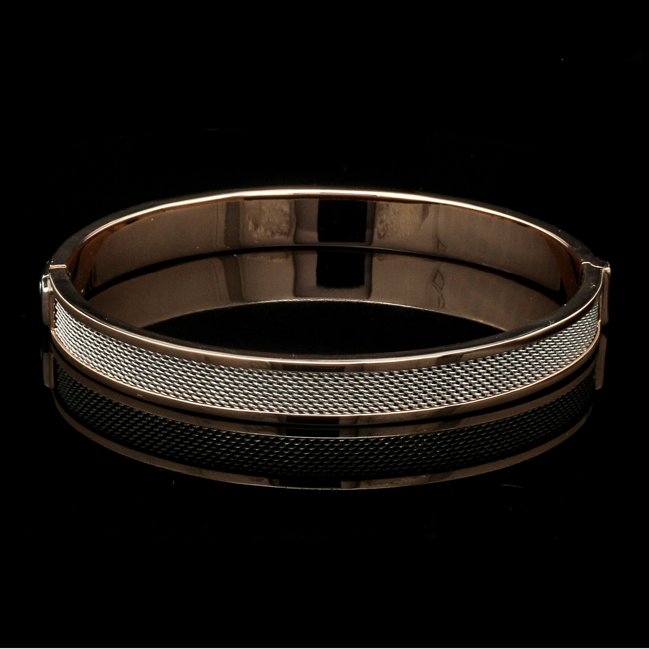 Men of Platinum | 8mm Bracelet with Rose Gold for Men JL PTB 1237