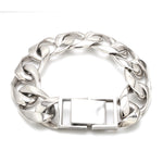 Load image into Gallery viewer, Platinum Heavy Bracelet for Men JL PTB 1183-A
