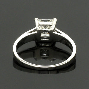 1.00 cts Princess Cut Solitaire Platinum Ring JL PT RS PR 130