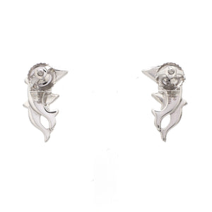 Platinum Dolphin Earrings JL PT E 305   Jewelove.US