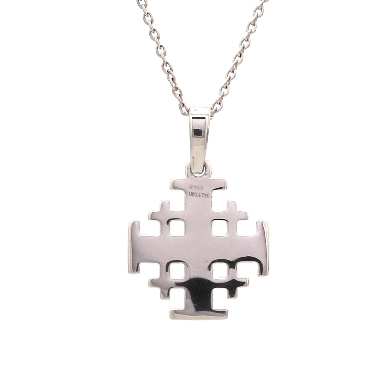 Platinum Jerusalem Cross Pendant JL PT P 304   Jewelove.US