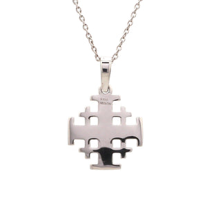 Platinum Jerusalem Cross Pendant JL PT P 304   Jewelove.US