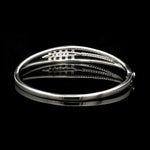 Load image into Gallery viewer, Designer Oval Platinum Bracelet with Diamonds SJ PTB 109
